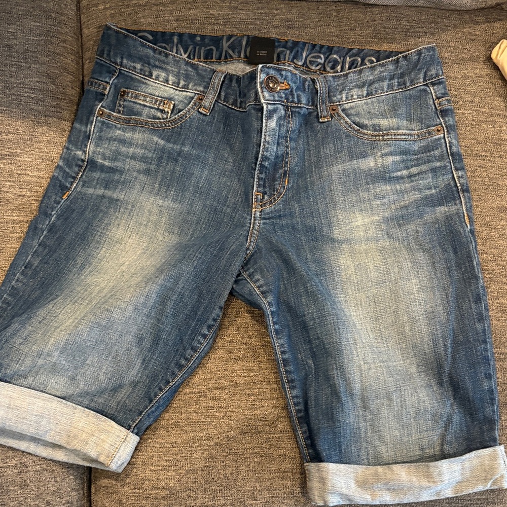 Calvin Klein Women's Blue Jean Shorts